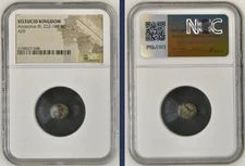 Ancient Greek 222-187BC Seleucid Kingdom NGC Certified Coin Antiochus III Apollo