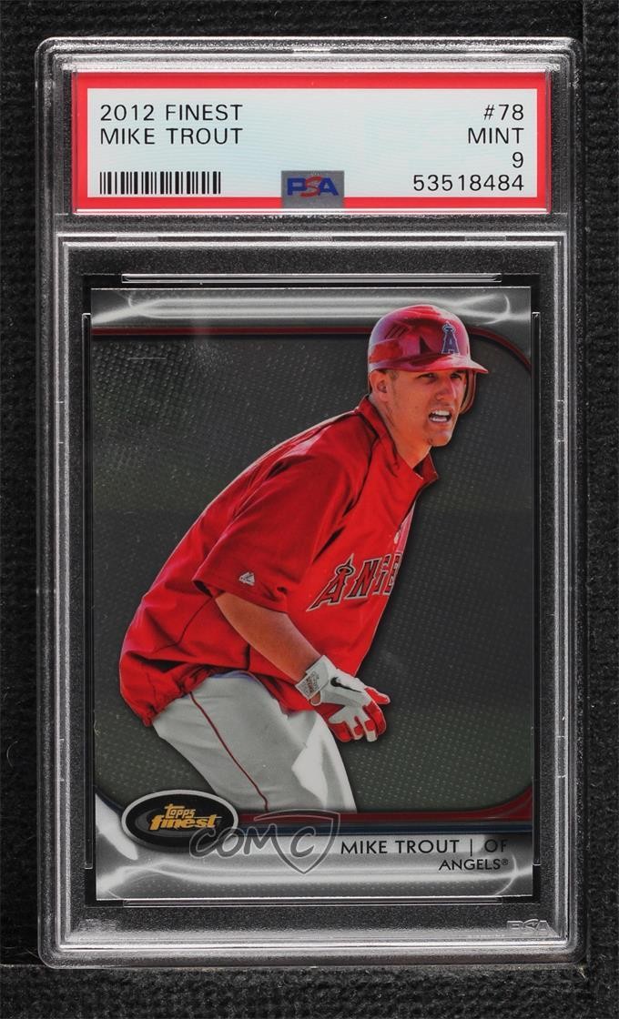 2012 Topps Finest Mike Trout #78 PSA 9 MINT 8yo