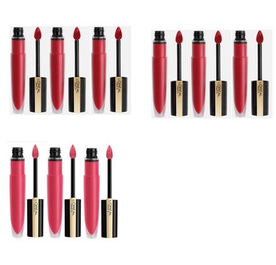 (Pack 3) L'oreal Paris Makeup Rouge Signature Matte Lip Stain YOU CHOOSE