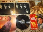 POOR COND. LP Lot BEATLES STONES ELVIS BLACK SABBATH JOHNNY CASH BOOTSY