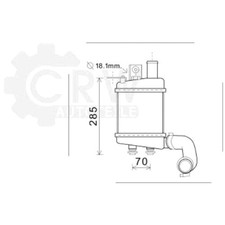 Ladeluftkühler für KIA Picanto BA 1.1 CRDi 152x173