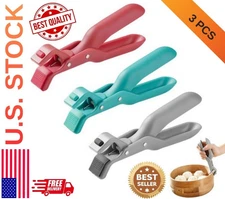 3 Pcs Hot Plate Grippers, 2026 Upgraded Multi Purpose Anti-Scald for Kitchen