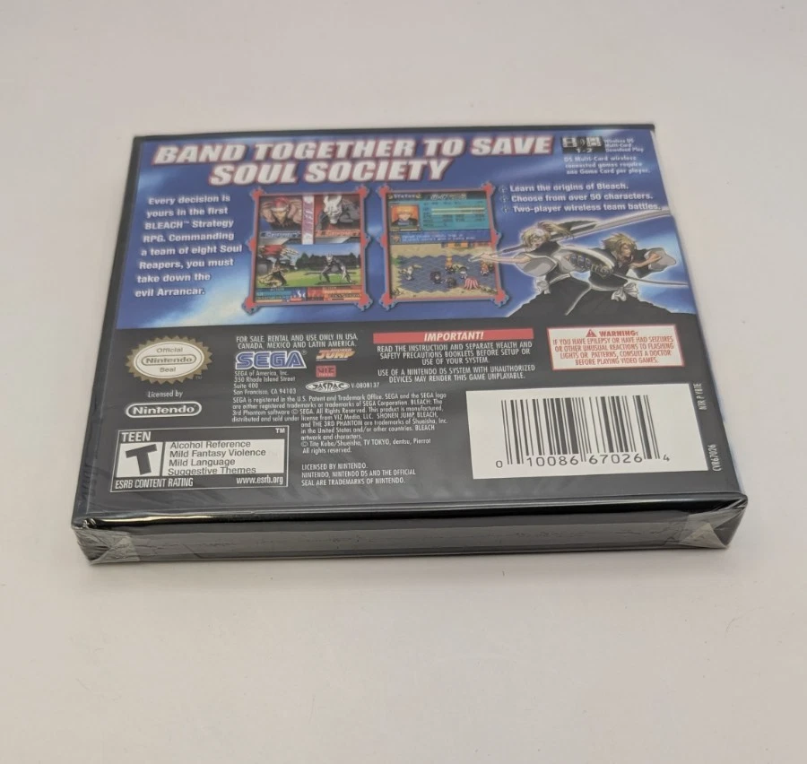 [FACTORY SEALED] Bleach: The 3rd Phantom (Nintendo DS, 2009) NEW RARE SEGA - Image 2 of 4