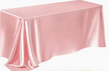 Satin Table Cover, Measuring 57" X 102", Featuring a Smooth End ,Vibrant Color