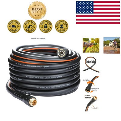 #ad High Pressure 5 8 IN x 75 FT Hybrid Garden Hose Built for Extreme Durability $74.99
