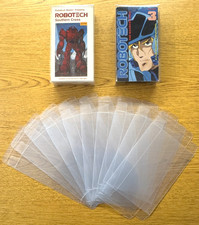 10 Standard VHS Cassette SIZE A Clear Plastic Box Sleeve Protectors Case Display