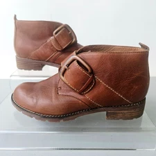 Sofft Womens 6.5 M Brown Leather Ankle Boots   1416540