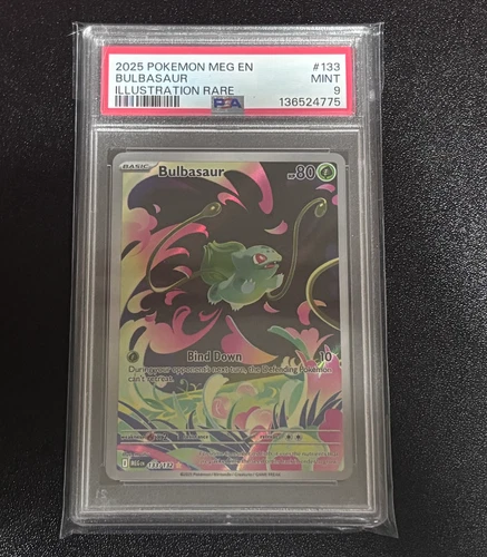 Bulbasaur 133/132 Me01: Mega Evolution Holo -  PSA 9