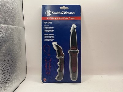 Smith & Wesson Neck and Boot Knife Combo HRT Black NIB