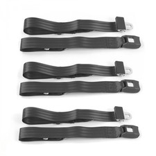 Chevy Bel Air 1955-1957 Standard 2pt Charcoal Bench Seat Lap Belt Kit - 3 Belts Chevy Bel Air 1955-1957 Standard 2pt Charcoal Bench Seat Lap Belt Kit - 3 Belts