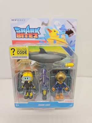 Devseries Shark Bite 2 Shark Cage Toy | Virtual Item Code Included | 