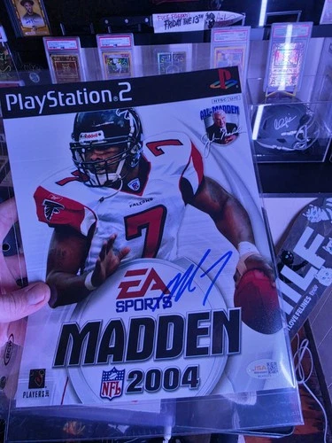 MICHAEL VICK ATLANTA FALCONS SIGNED 8X10 PHOTO JSA WITNESS 2004 MADDEN COVER