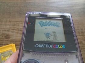 Nintendo GBC CGB-001 AP w/ Pokemon Blue & Yellow games, game boy color USA