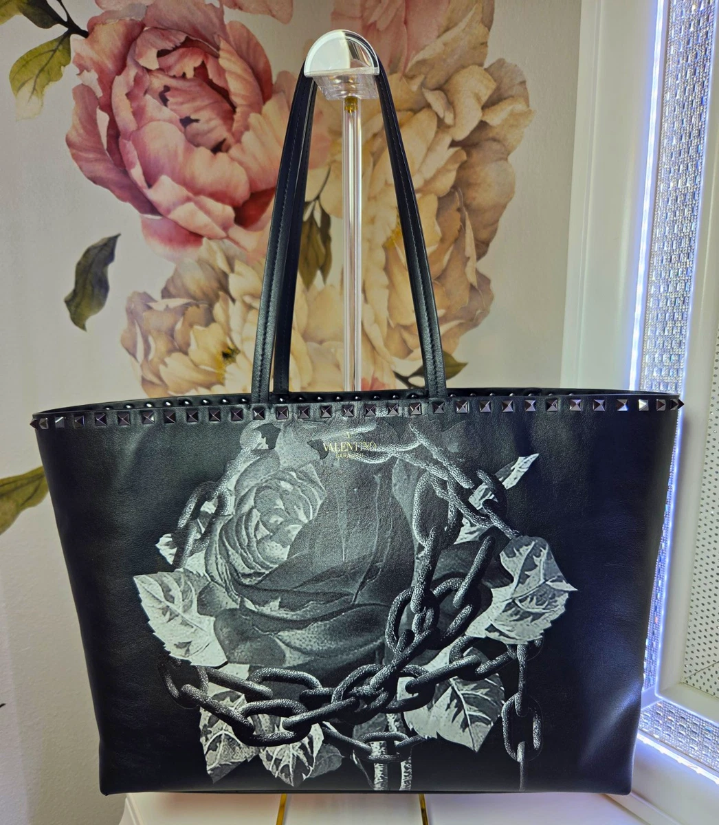 Valentino Leather Exterior Floral Bags & Handbags for Women for