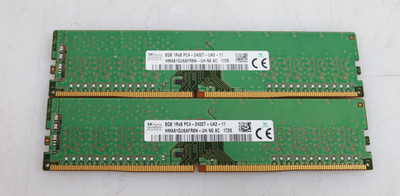 Lot 2x 8GB (16GB) SK Hynix HMA81GU6AFR8N-UH PC4-2400T Desktop Memory