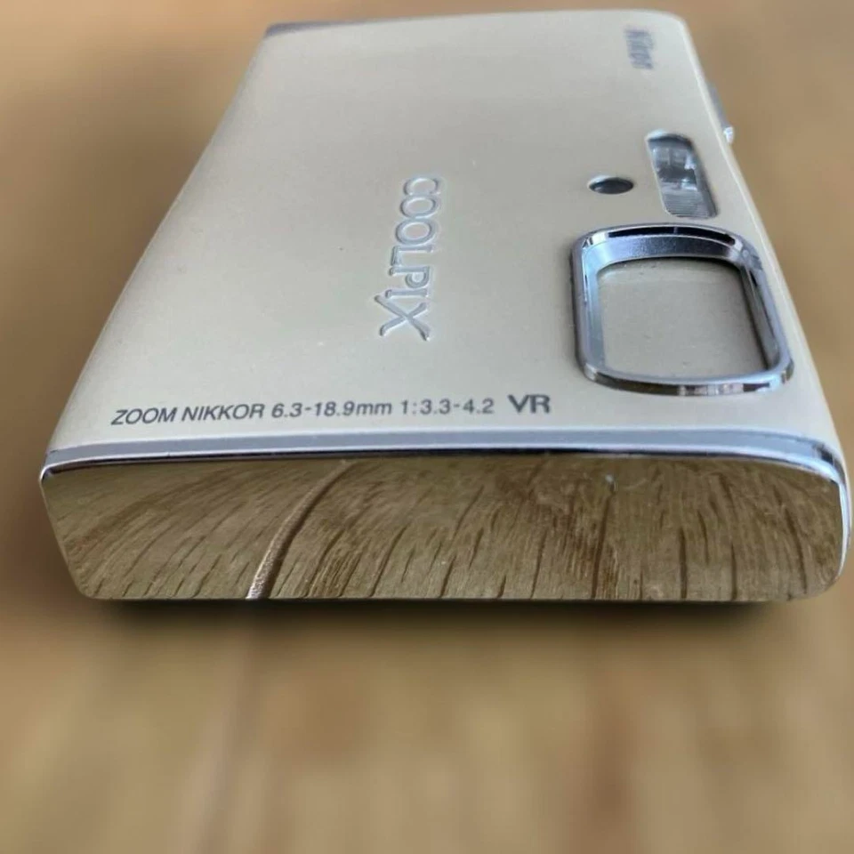 Nikon COOLPIX S50 7.2MP Digital Camera Beige 3x Optical Zoom Used From Japan - Image 3 of 4