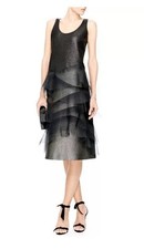 MARC JACOBS Ruffled Metallic Dress -Size 10; Save Over 70% Off Original!