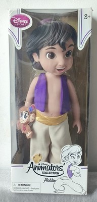 NEW In Box Disney Animator's Collection Aladdin & Abu Monkey Collectors Doll
