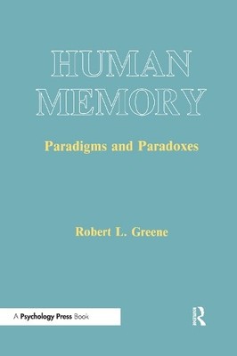 Human Memory by Robert L. Greene - 9780805809961