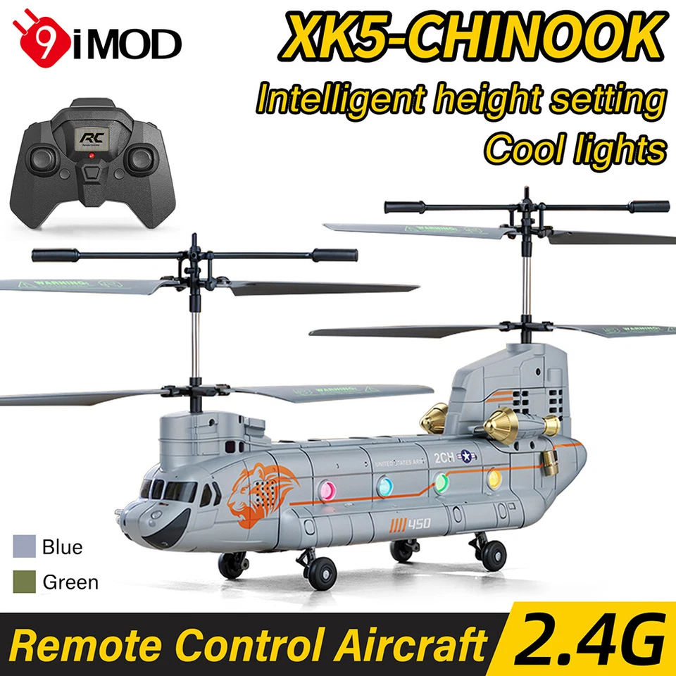 RC Helicopter XK5 Chinook 3.5CH 2.4G Smart Height Setting Four-Rotor Aircraft - Image 4 of 4