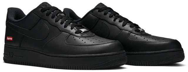 Size 10 Nike Air Force 1 Low X Supreme Box Logo Black For Sale Online Ebay