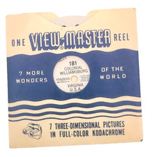 Sawyer's Vintage View Master Reel 181 Colonial Williamsburg Virginia USA