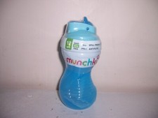 Munchkin Spill proof mighty grip flip straw sippy cup 12 M  blue Box Pp
