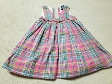 Toddler Girl CHAPS 3T Plaid Sleeveless Dress Bin-3