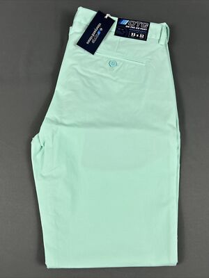 Vineyard Vines Golf Pants Performance On The Go 33 x 32 Crystal Blue MSRP $125