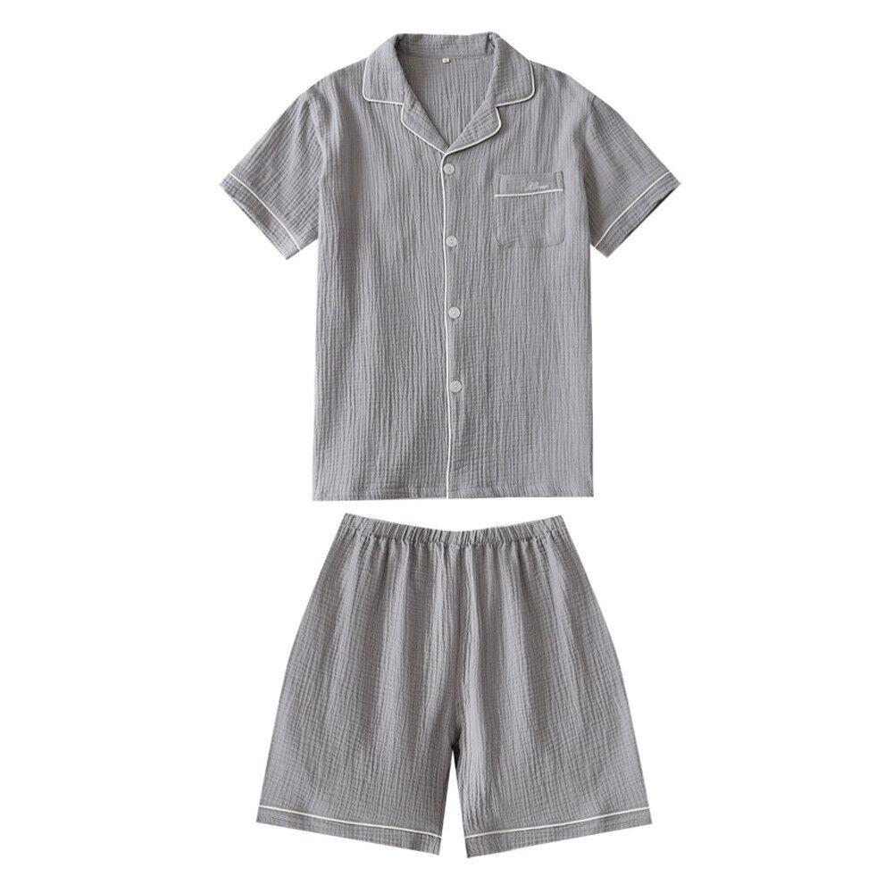 Man Pajamas Male Sleepwear Boardshorts for Men Washed Sleeve | eBay