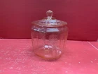 Vintage Pink Anchor Hocking Depression Glass Cookie Jar w/ Lid