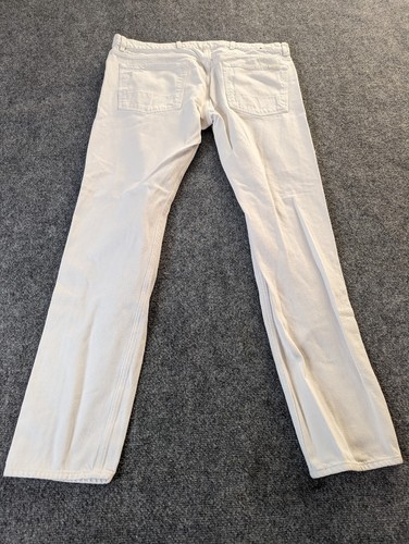 7 For All Mankind Distressed White Jeans Mens 38x32 - 第 6/12 張圖片