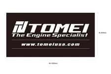Tomei USA Shop Durable Vinyl Banner Black 1800mm x 900mm