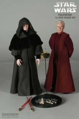 Sideshow 1/6 Star Wars Chancellor Palpatine/Darth Sidious 2-Pack Figure NIB