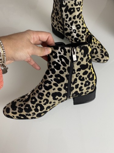 Stivaletto Donna Maculato Laminato Nero Oro Minu Collection Numero 39 In Ottim - Foto 9 di 15