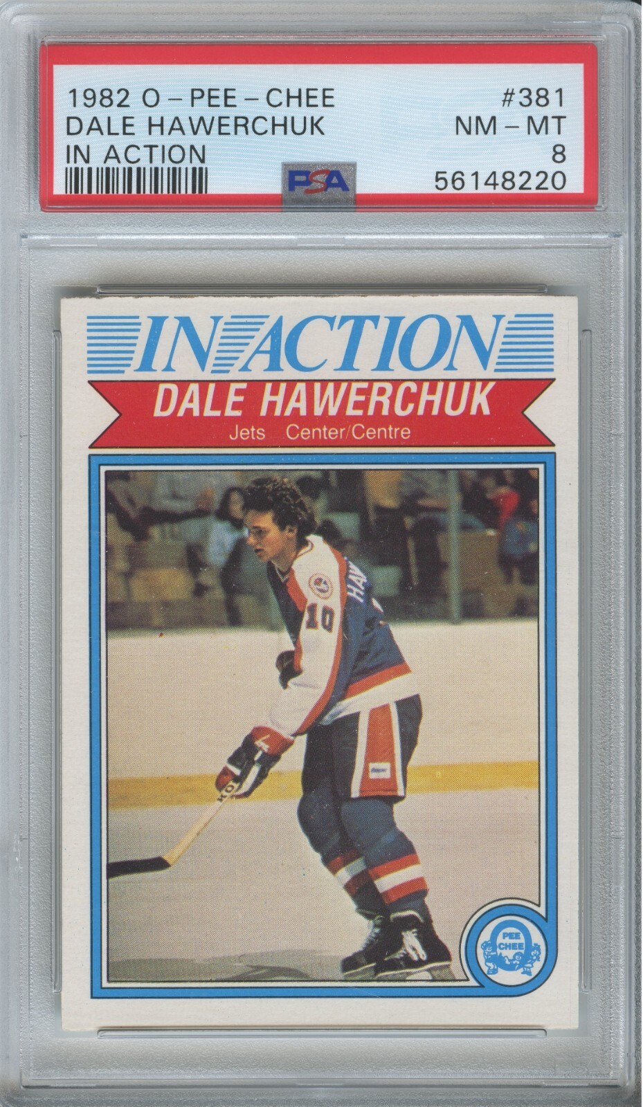 1982 OPC O-Pee-Chee Dale Hawerchuk #381 Rookie PSA 8 NM-MT HOF