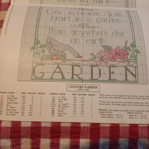 π Dimensions #140 Nancy Rossi Country Garden Cross Stitch pattern vtge book 5 - Picture 2 of 3