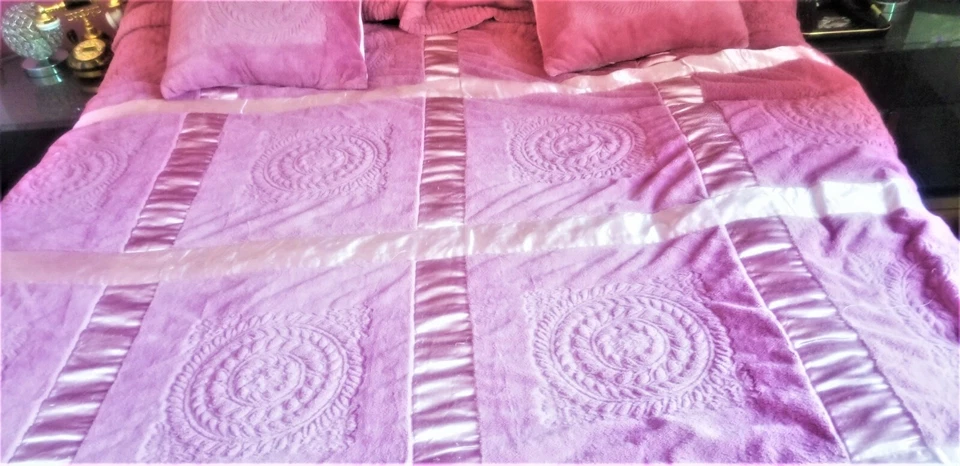 REFINEHOME постельного белья розовый мягкий кровать чехол 4 наволочка 3D вышитый комплект 5 шт. - Изображение 2 из 4