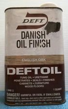 DEFT Danish Oil Finish, English Oak,  1 Qt.   (08604)  FS