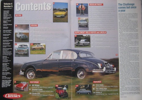 Popular Classics 01/1993 featuring Vauxhall, Lincoln, Ford Capri, Mini Cooper MG - Picture 2 of 2