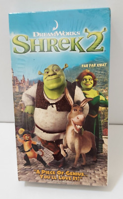 NEW & SEALED! Vintage DreamWorks ''Shrek 2'' VHS Video Cassette Tape (2004)