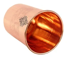 100% REAL Copper Drinking Glass Cup Tumbler Mug - 300ml Ayurveda Health benefit