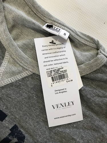 BRAND NEW VENLEY UNISEX NCAA AUBURN TIGERS LONG SLEEVE SWEATSHIRT SMALL GRAY - Picture 2 of 2