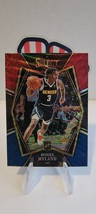 2021-22 Panini Select Premier Level Tri Color Prizm #174 Bones Hyland Rookie RC