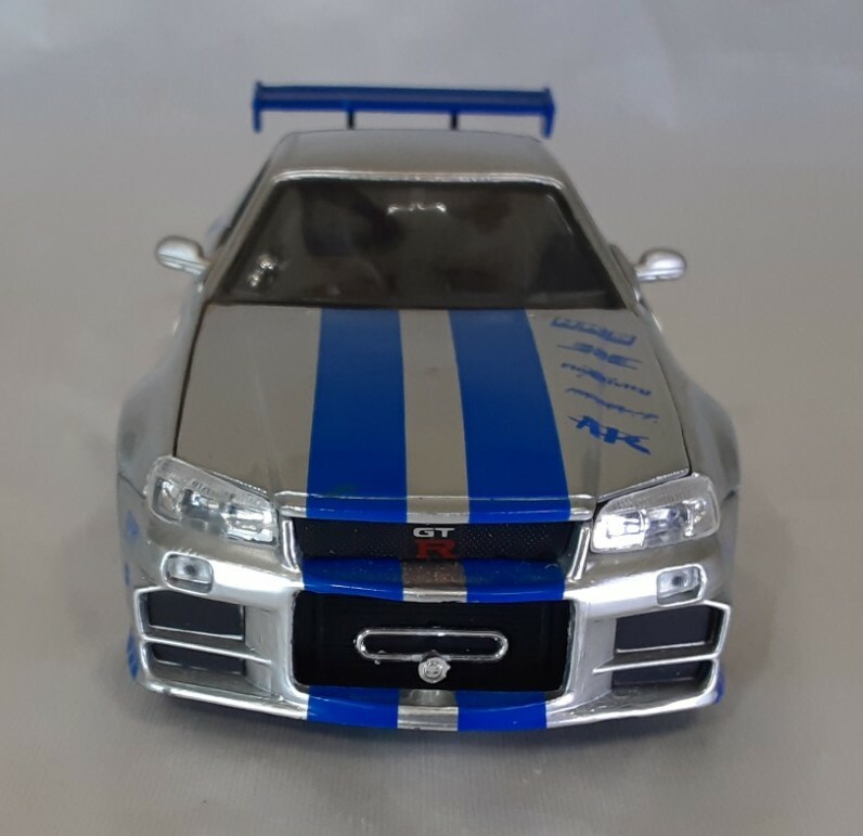 2FAST 2FURIOUS Brian's Nissan Skyline GT- R R34 Jada Toys 1/24