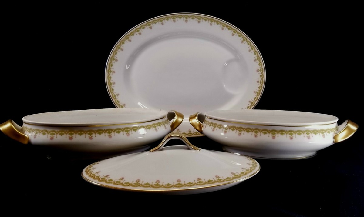 Antique 1883-1919 Theodore Haviland Limoges France 1 Platter & 2