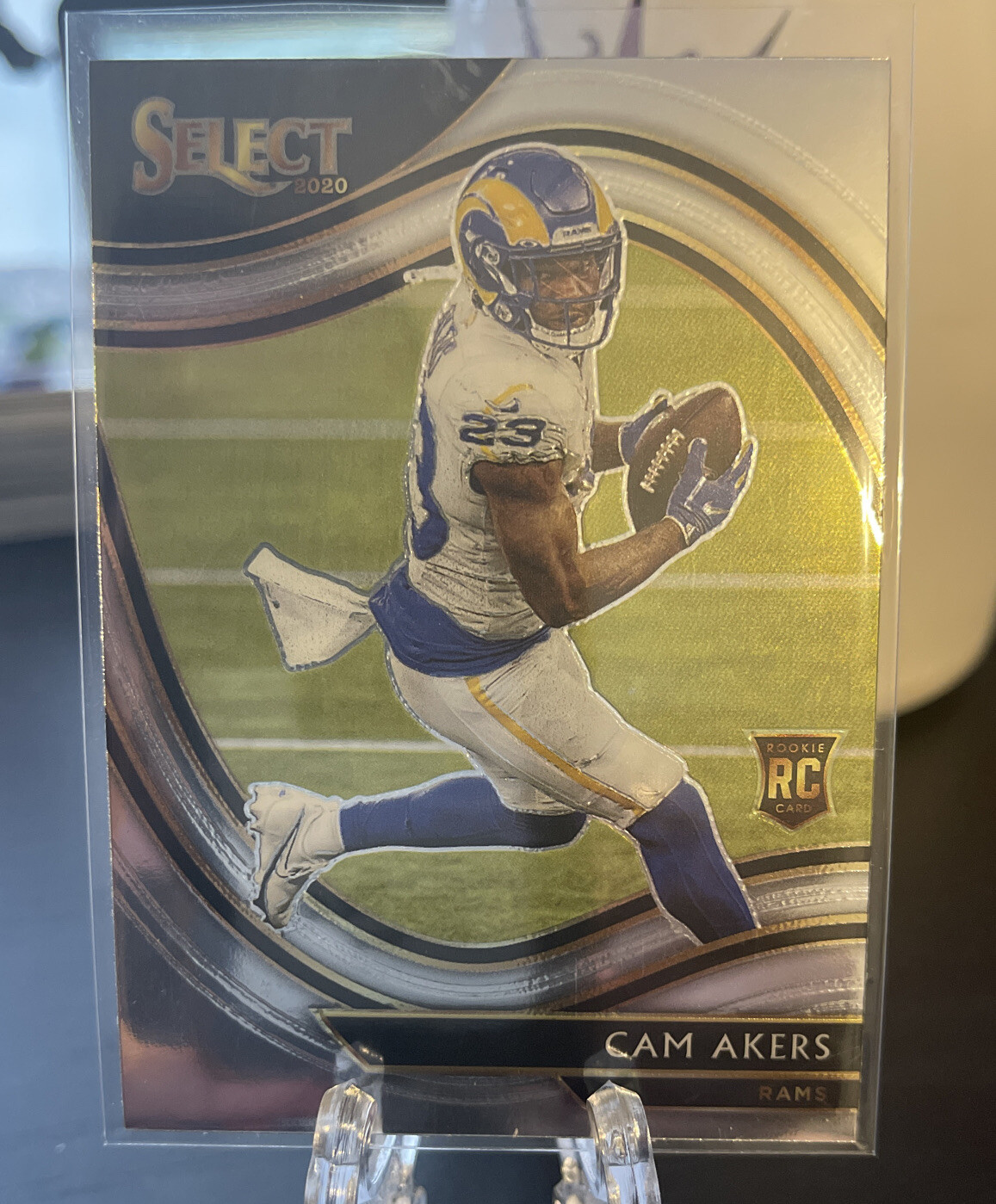 2020 Panini Select CAM AKERS FIELD LEVEL ROOKIE CARD NO. 355 LOS ANGELES RAMS