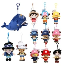 Genuine One Piece Tony Chopper Luffy Keychain Plush Pendant Stuffed Doll Toys