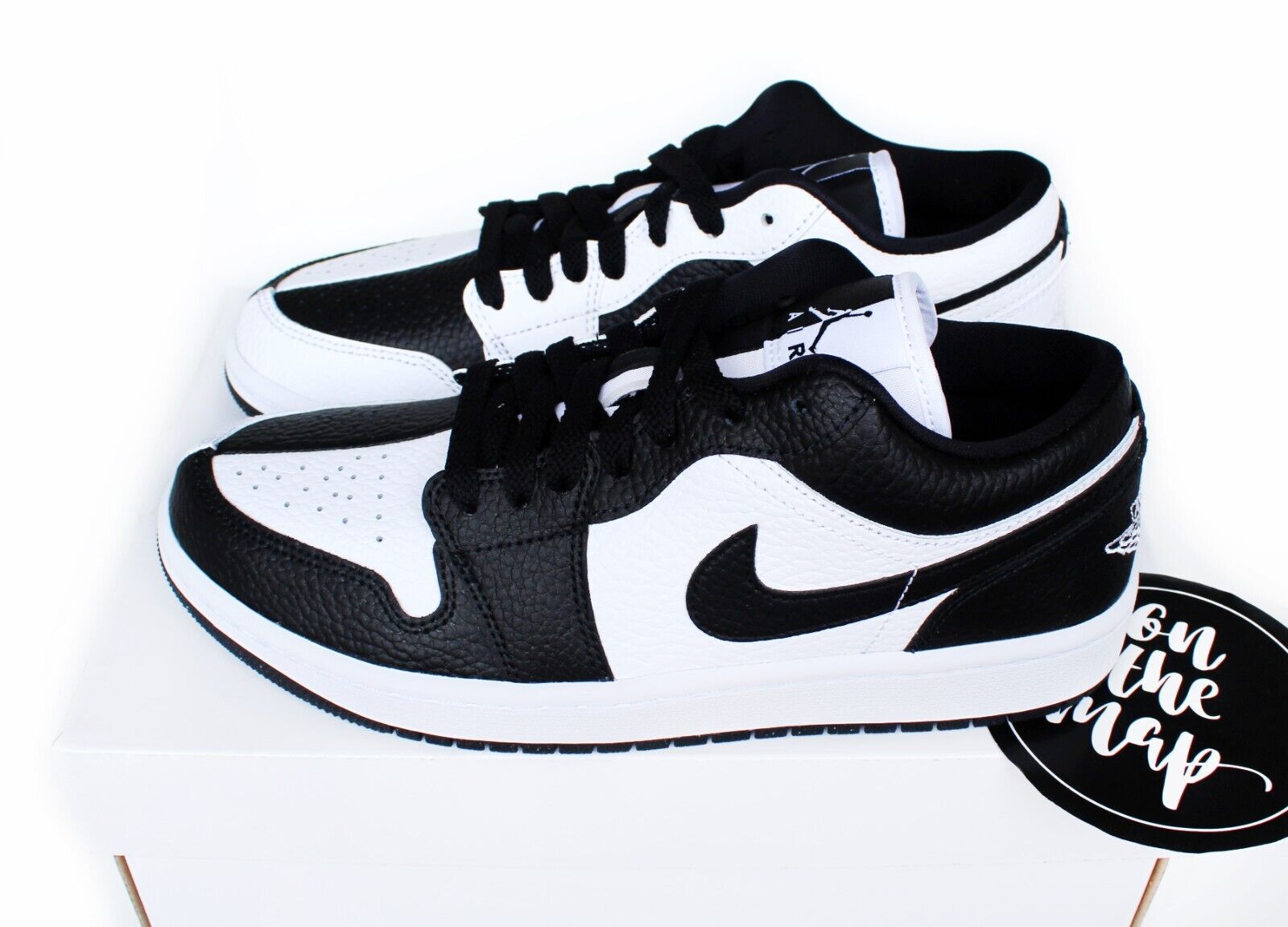 black and white jordan 1's