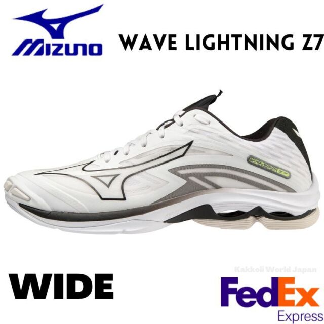MIZUNO Volleyball Shoes WAVE LIGHTNING Z7 WIDE V1GA2300 09 White / Black Unisex